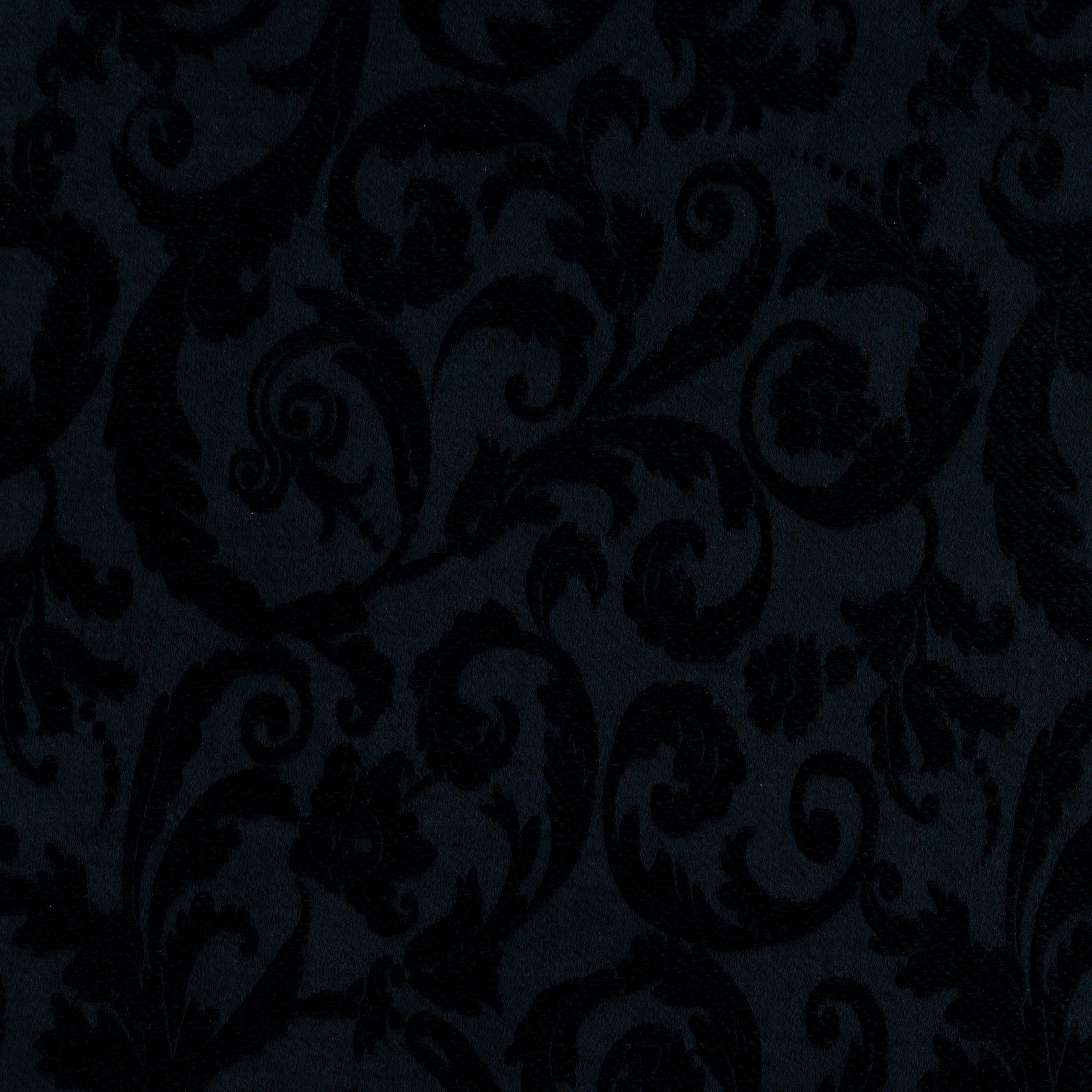 Corvino: A close up of Adele fabric in Corvino, a black tone.