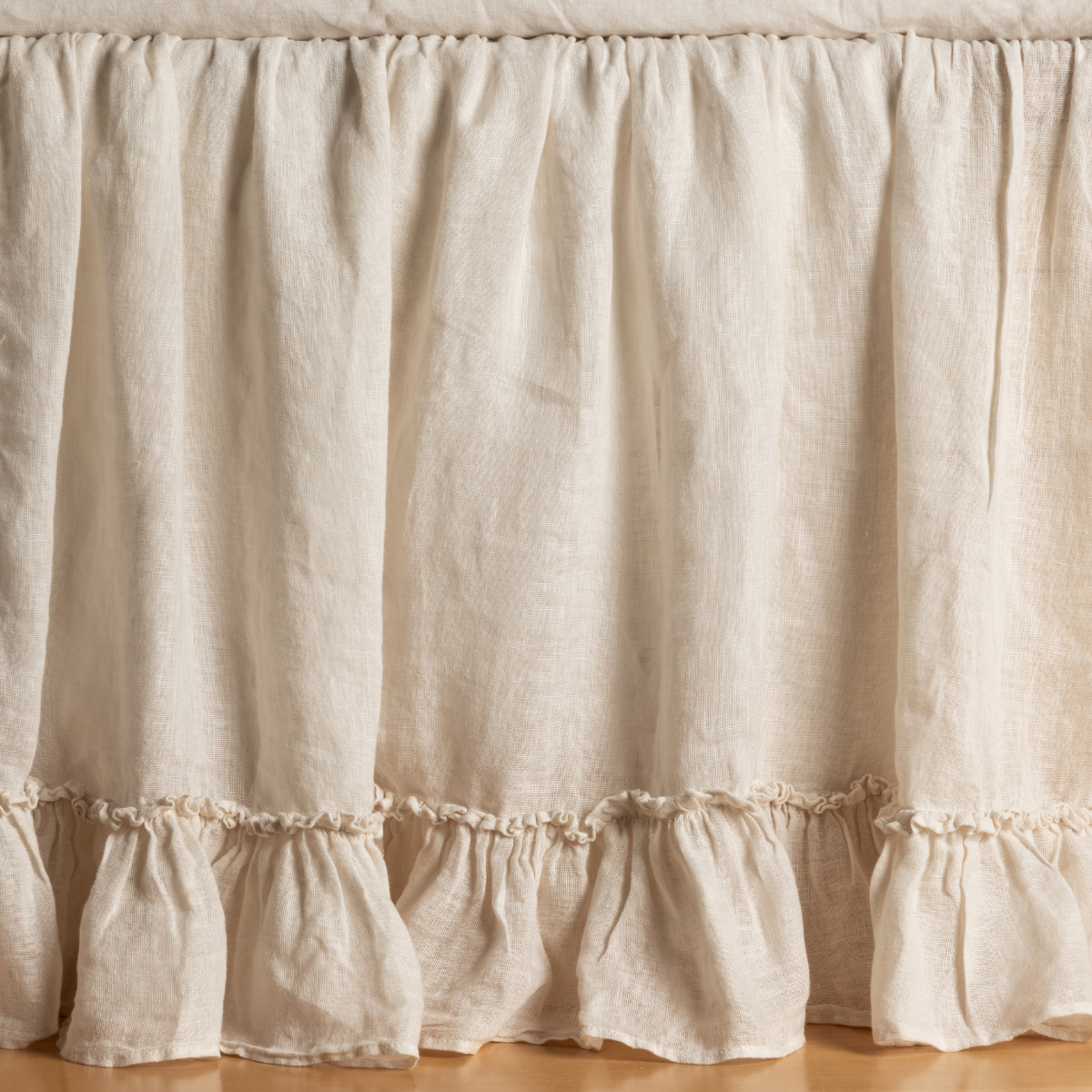Linen Whisper Crib Skirt