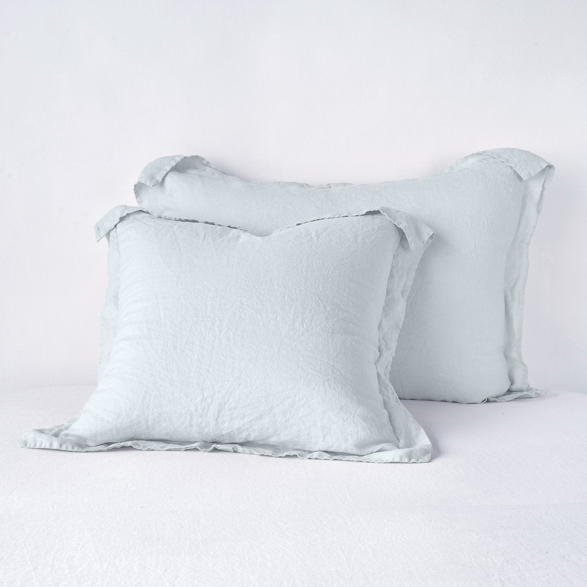 Cloud: Two shams leaning upright against a white background.
