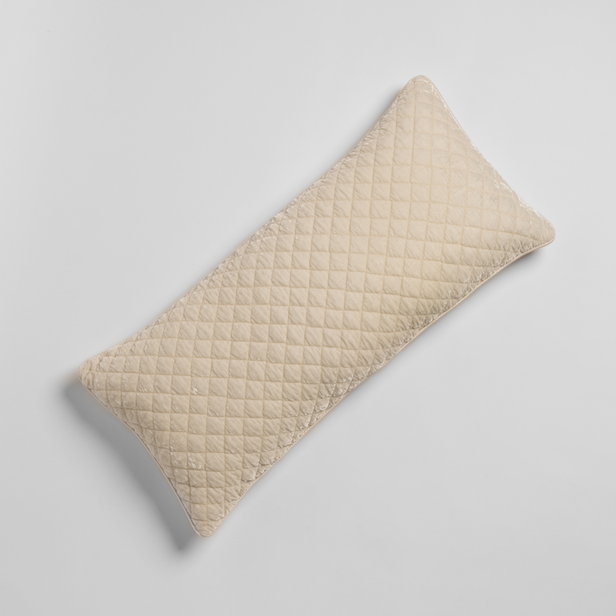 Silk Velvet Quilted Throw Pillow