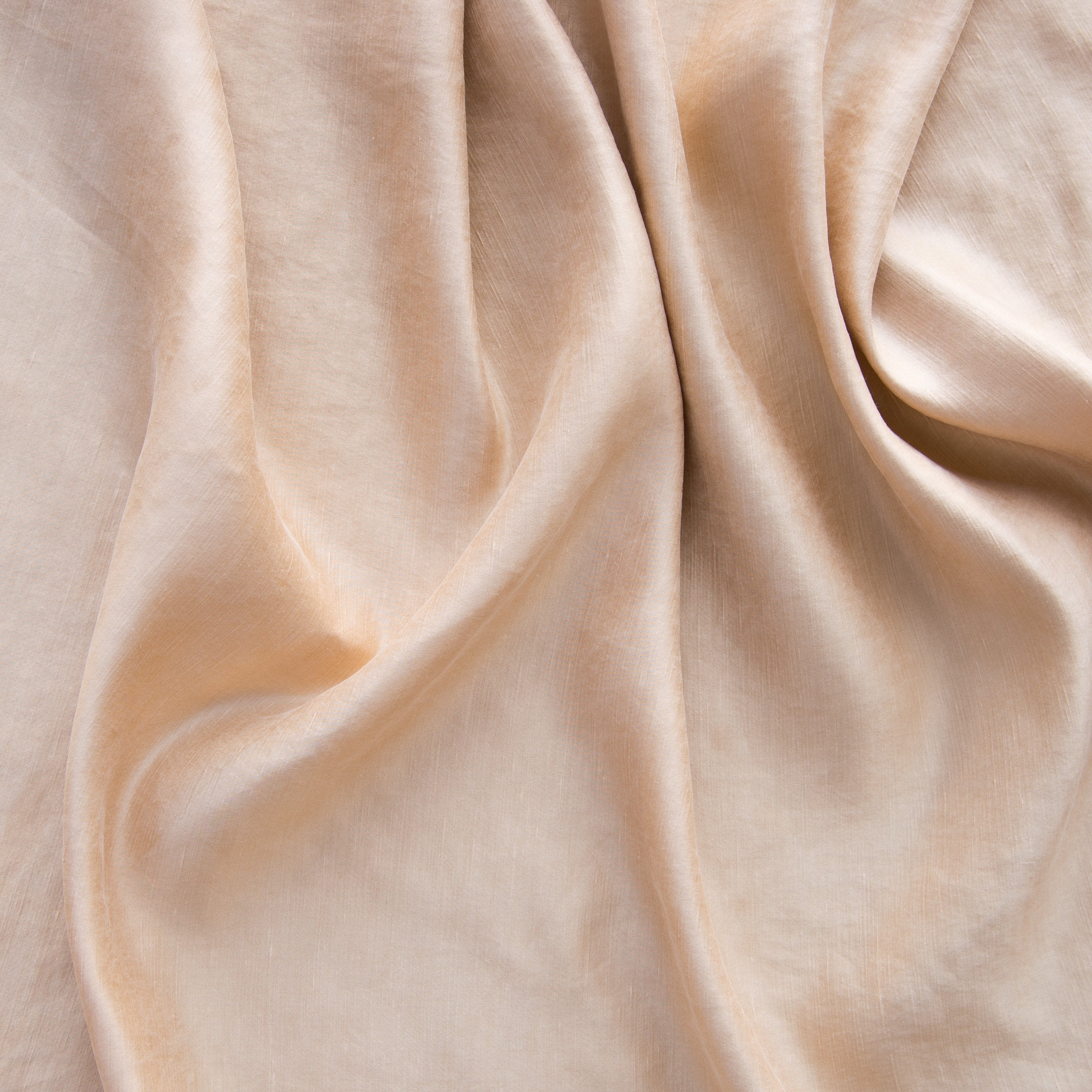 Rouge: Close-up of silk charmeuse in rouge, a mid-tone blush pink.