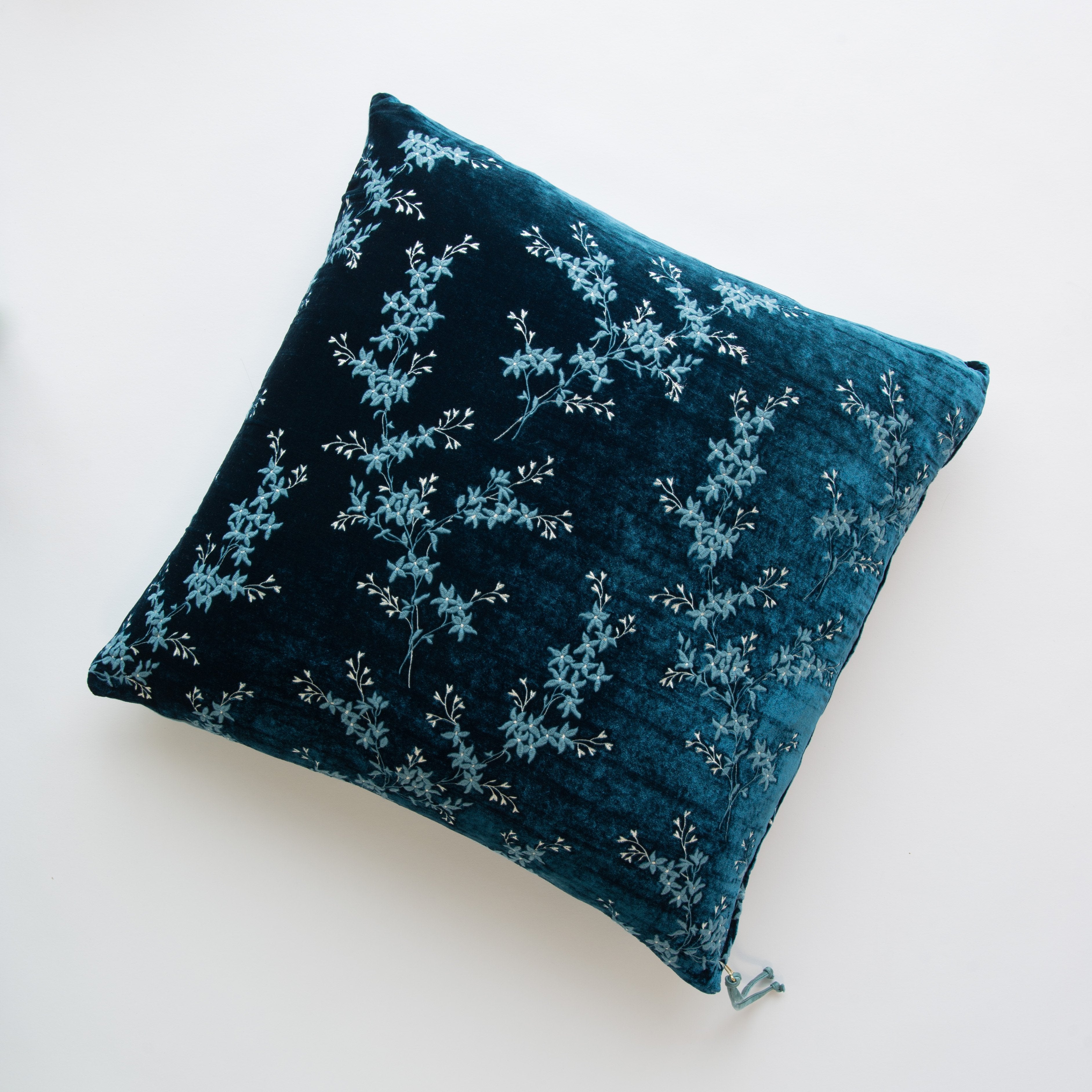 Cenote: pillow against a plain background - overhead view.