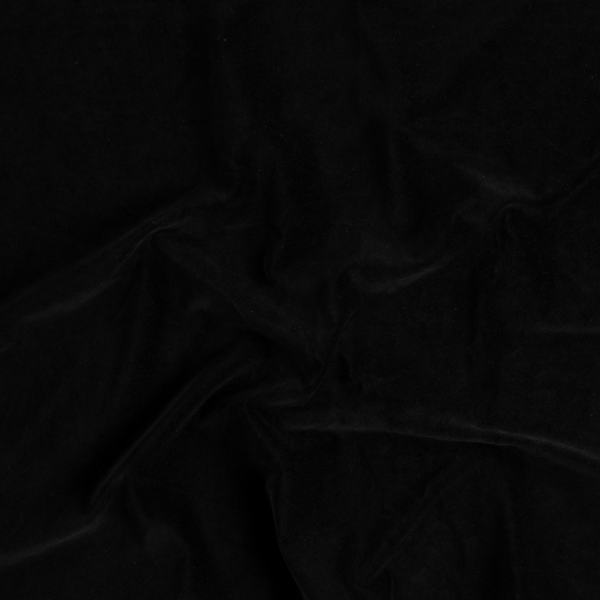 Corvino: A close up of cotton velvet  fabric in Corvino, a black tone
