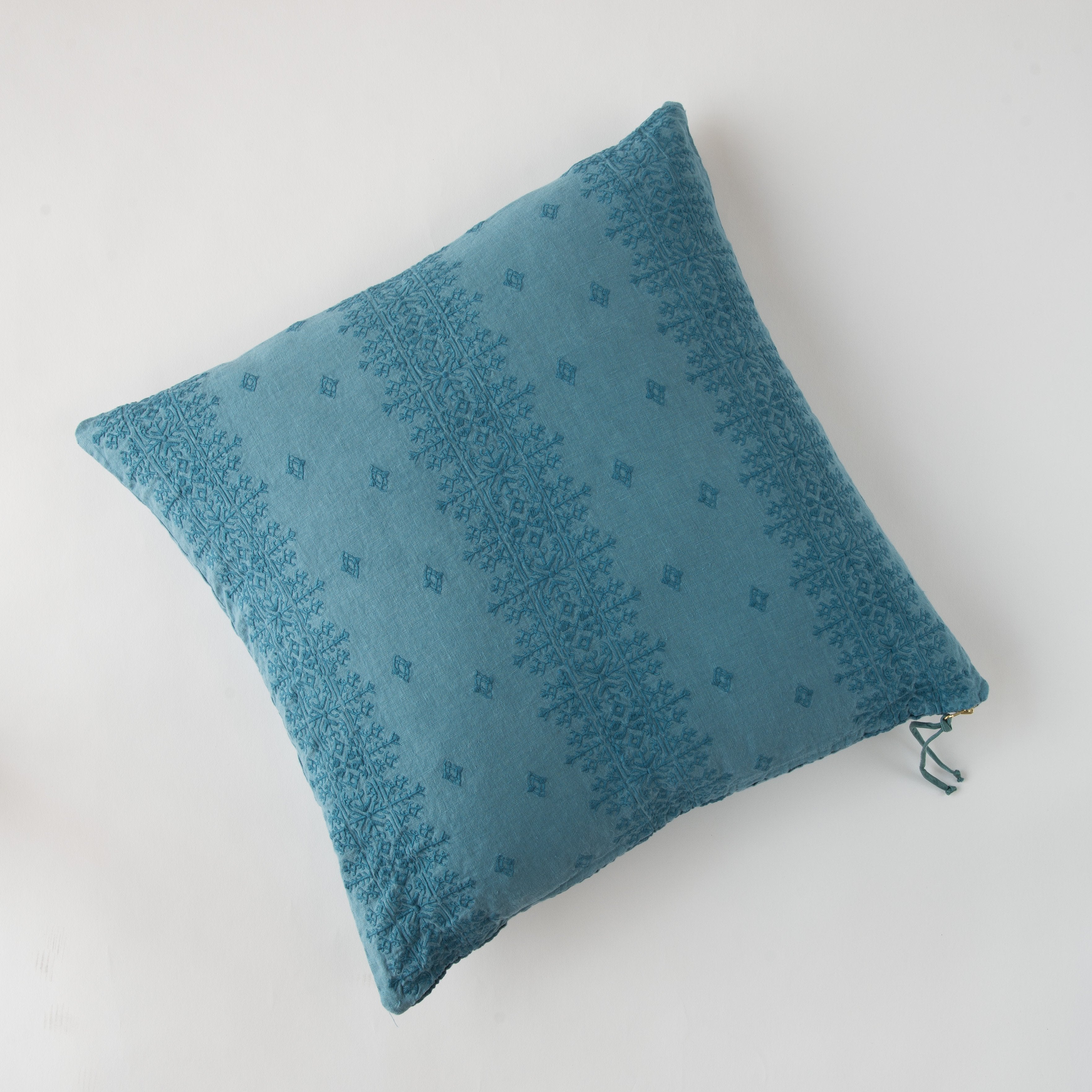 Cenote: pillow on a white background - overhead view.