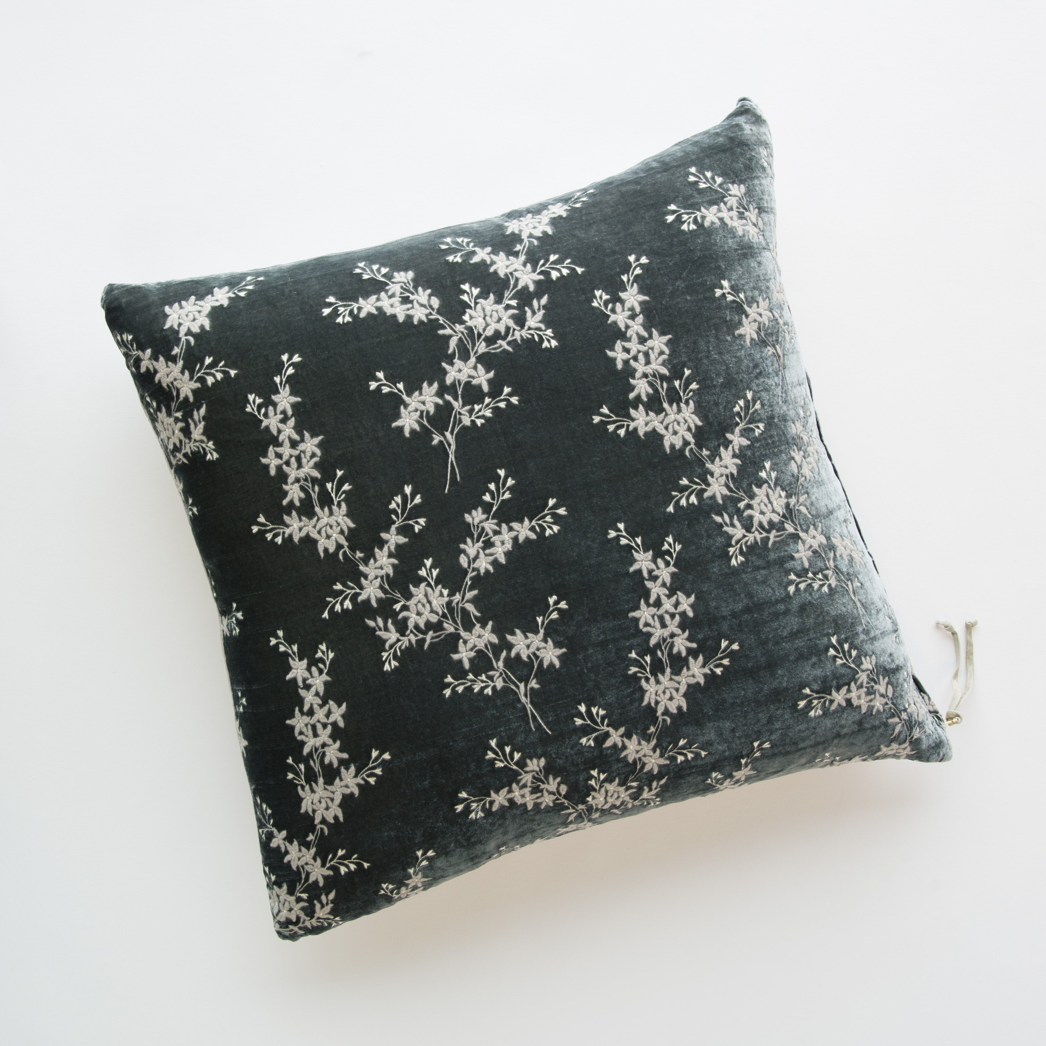 Fog: pillow against a plain background - overhead view.